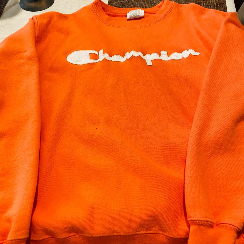 Champion Size L Coral Sweatshirt